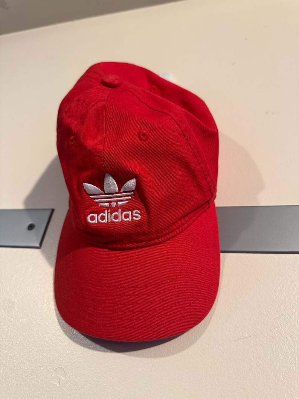 Adidas Originals Trefoil Logo Red Baseball Cap OSFM